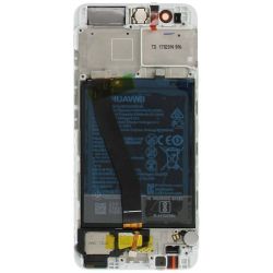 Écran Argent pour Huawei P10 avec Batterie - Qualité Originale