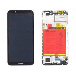 Zwart scherm voor Huawei Y7 2018 met Batterij - Originele kwaliteit