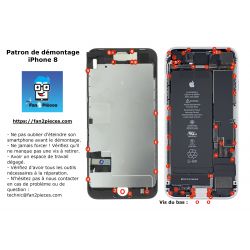 Free: Downloadable disassembly pattern for iPhone 8