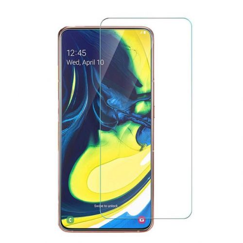 Samsung A80 - Tempered glass screenprotector 9H 2.5D