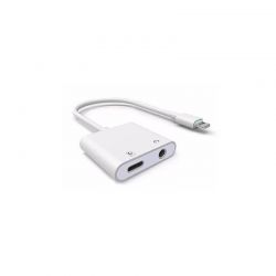 Lightning adapter to charging (lightning) and audio (Jack 3,5mm)