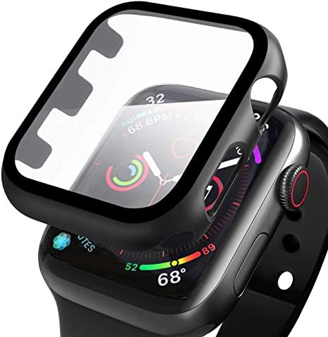 360 ° beschermhoes voor Apple Watch 44mm + film van gehard glas