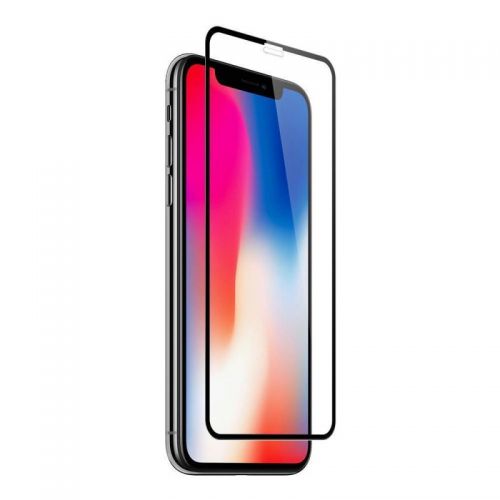 iPhone X - XS - Curved tempered glass screenprotector 9H 3D
